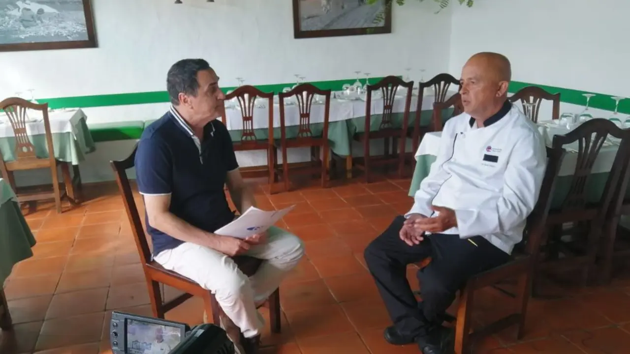 Momento de la entrevista en el Magazine de BIosferaTV