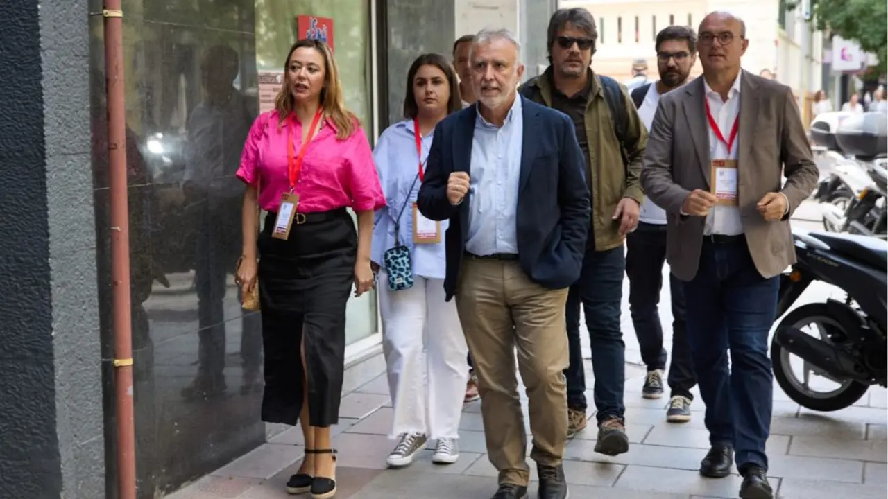 Líderes socialistas en Madrid