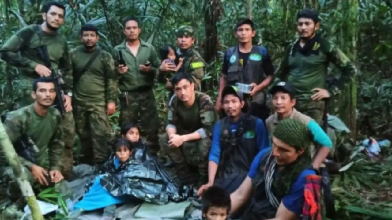 Rescate de los niños en la selva colombiana