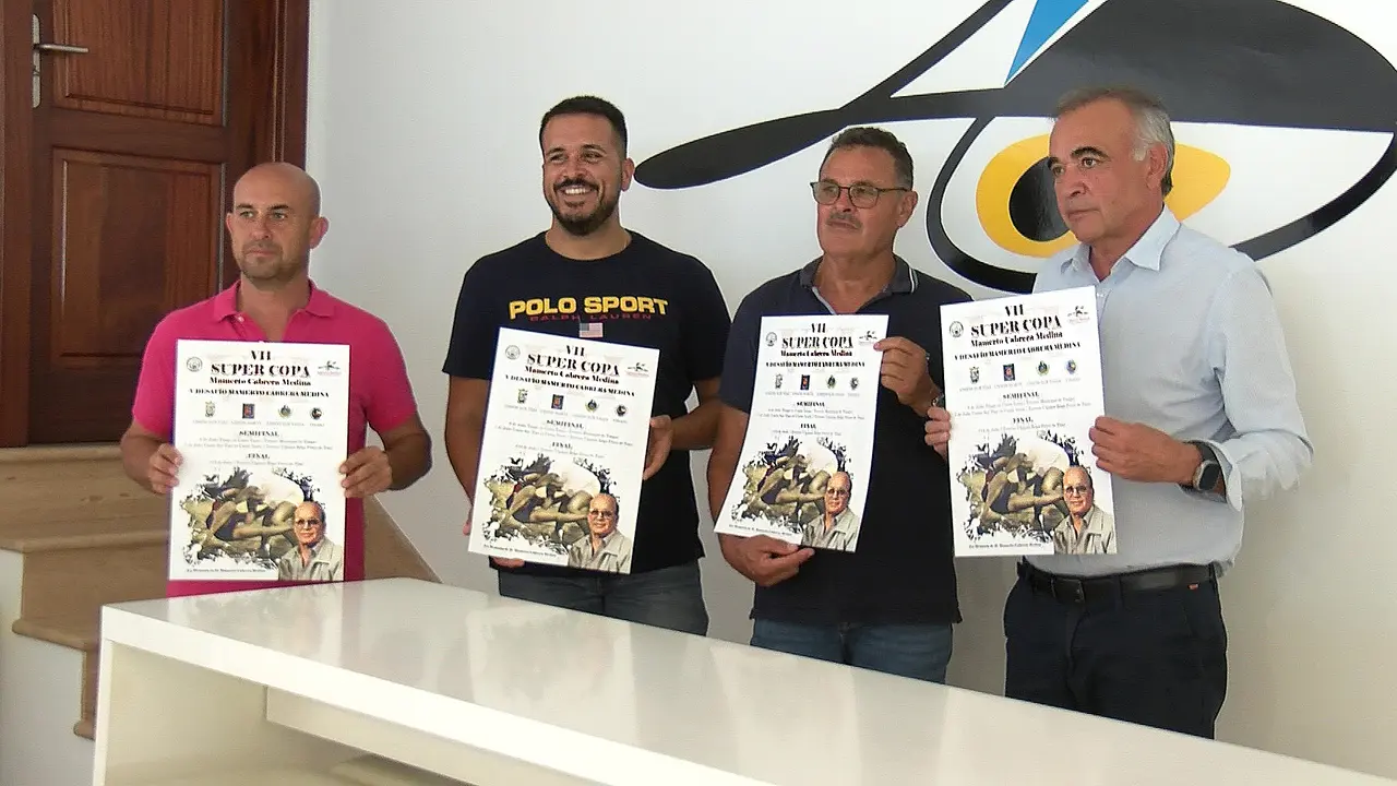 Presentación de la Super Copa Mamerto Cabrera de Lucha Canaria.