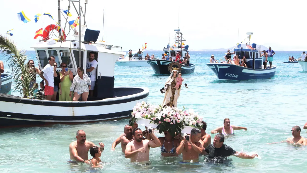 Fiestas del Carmen en Playa Blanca 2022.