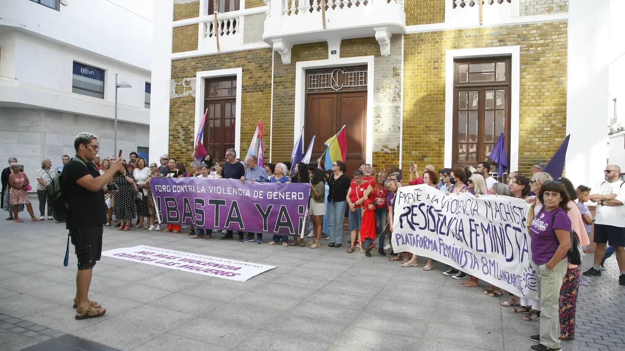 Concentración feminista el 20 de julio de 2023. Foto JL Carrasco.