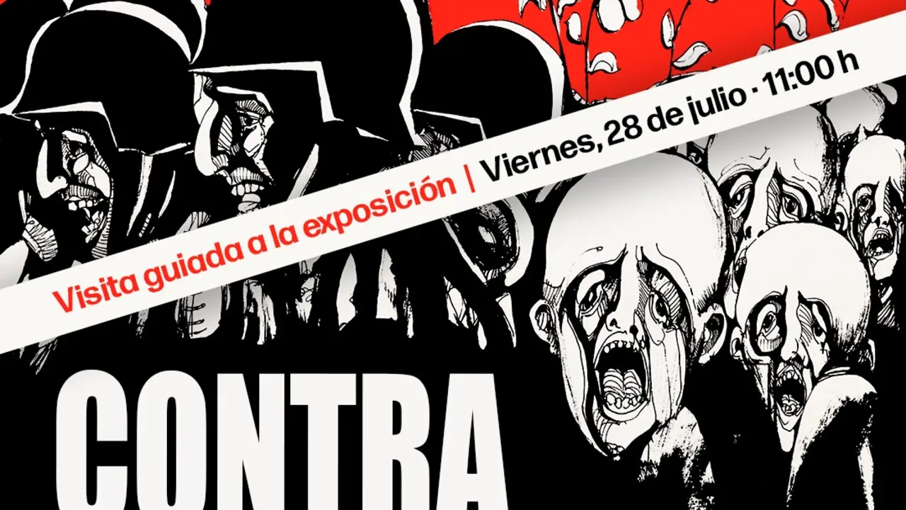 Cartel de visita a la exposición.