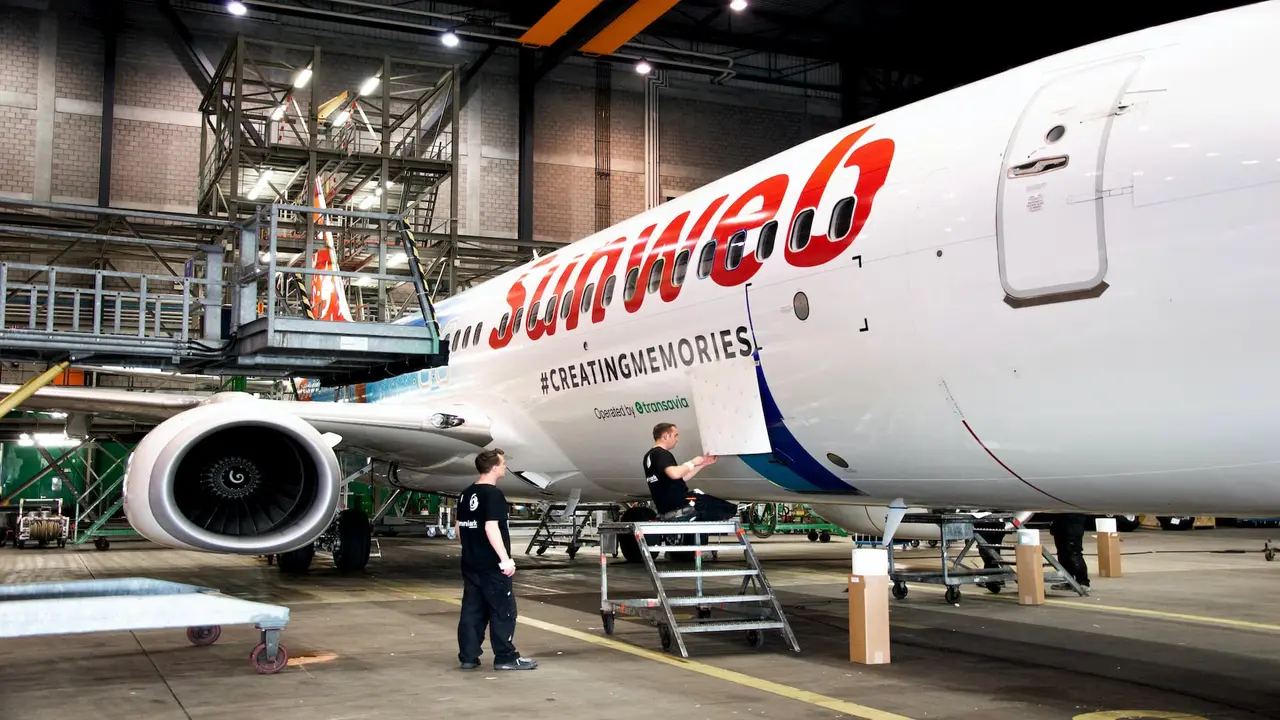 Avión de Sunweb Group.