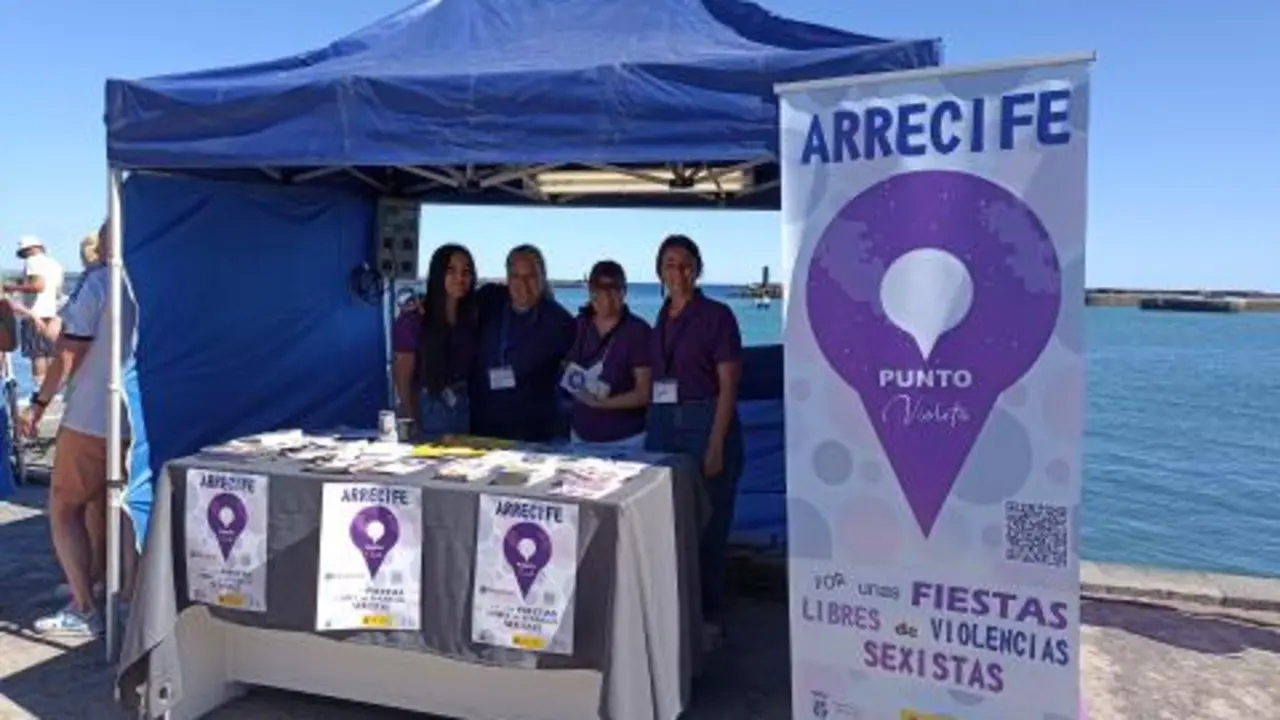 Punto Violeta. Imagen de archivo.