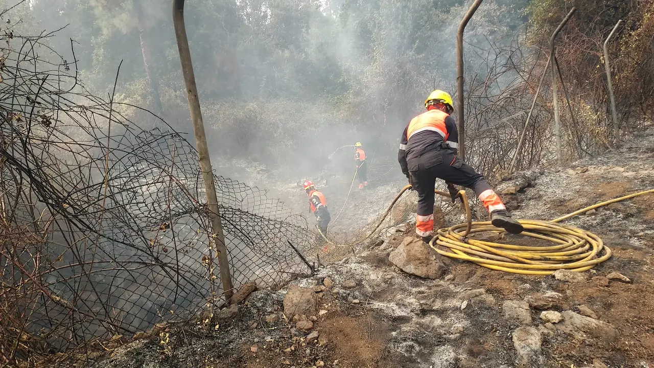 Bomberos de Lanzarote en Tenerife.