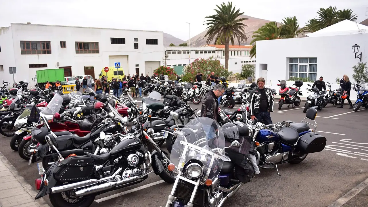 Encuentro de moteros de Lanzarote.