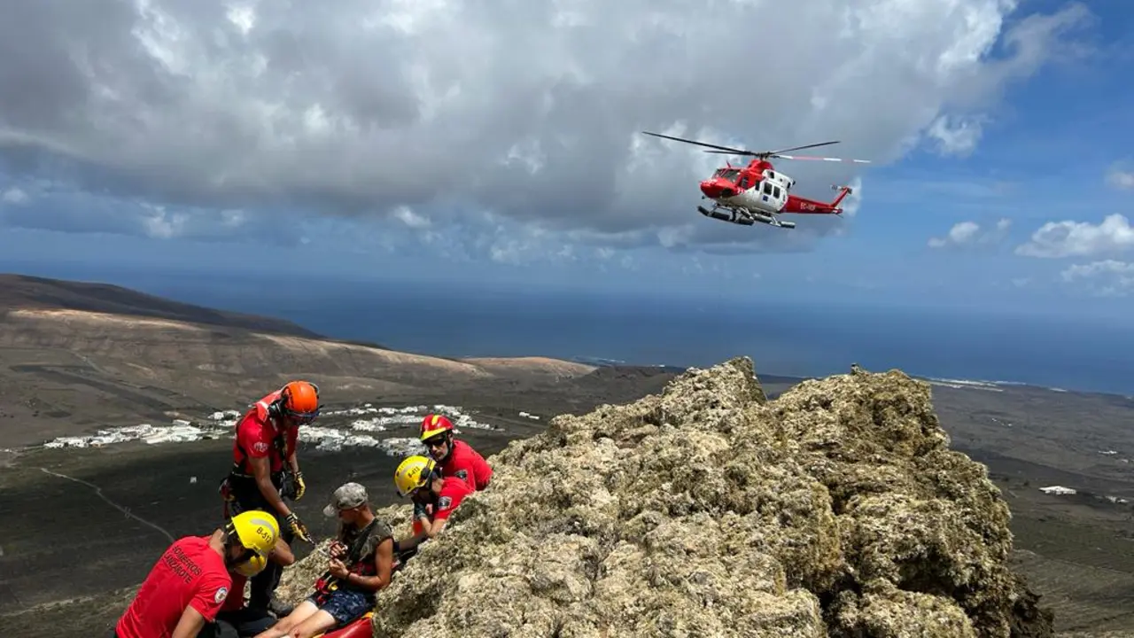 Momento del rescate.