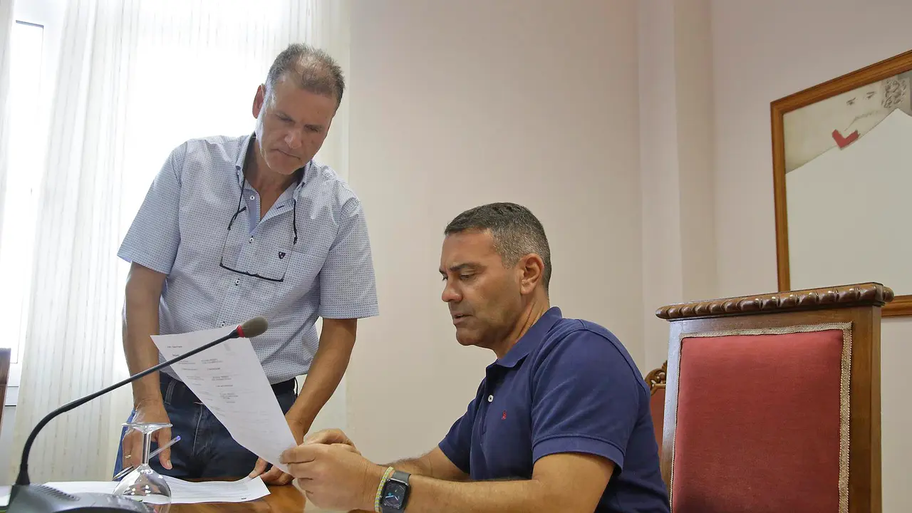 Oswaldo Betancort y Domingo Cejas.