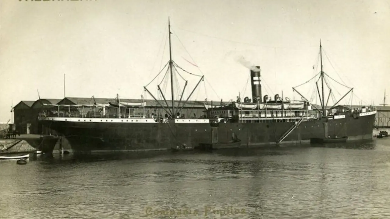 El Valbanera naufragó frente a la costa de Florida y fallecieron más de 400 personas que emigraban a Cuba desde Canarias.