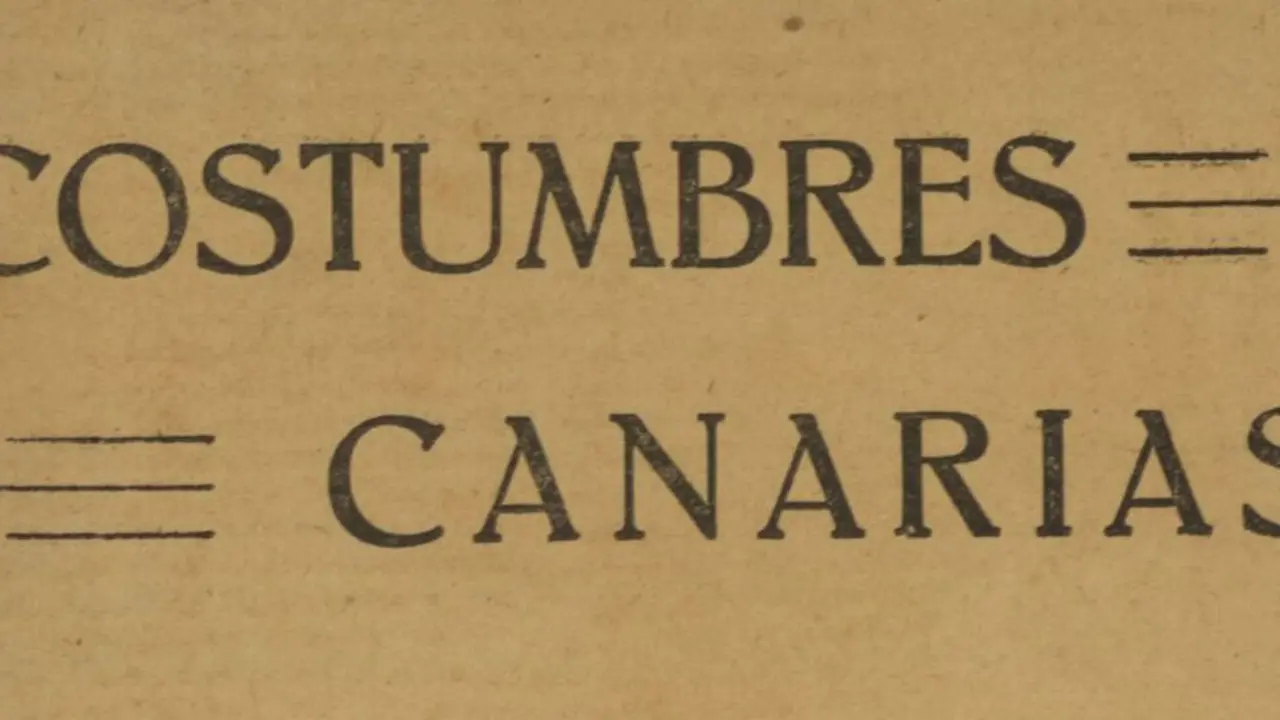 Portada del libro 'Costumbres Canarias'. (2)
