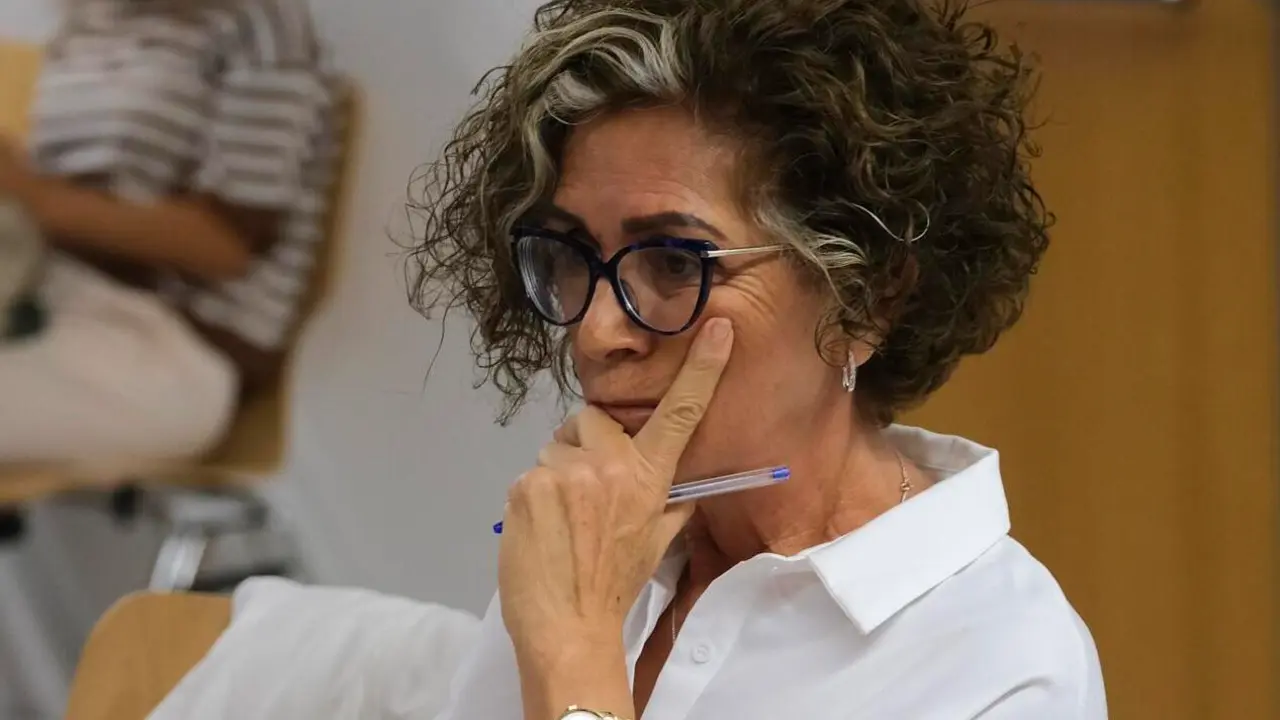María Isabel Déniz durante el juicio ante la Audiencia Provincial de Las Palmas. EFE.