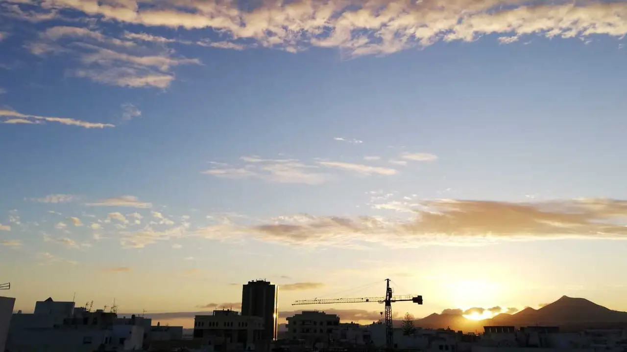 Línea de horizonte de Arrecife.