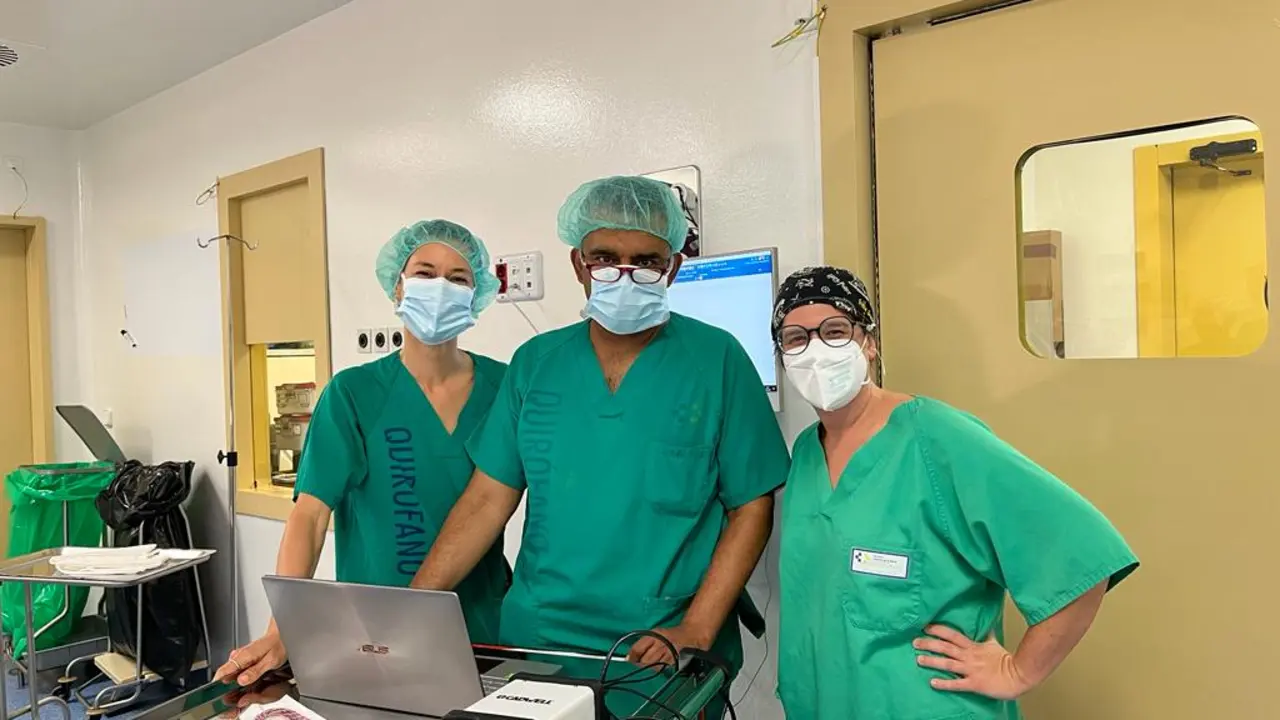 Profesionales del Hospital Molina Orosa.