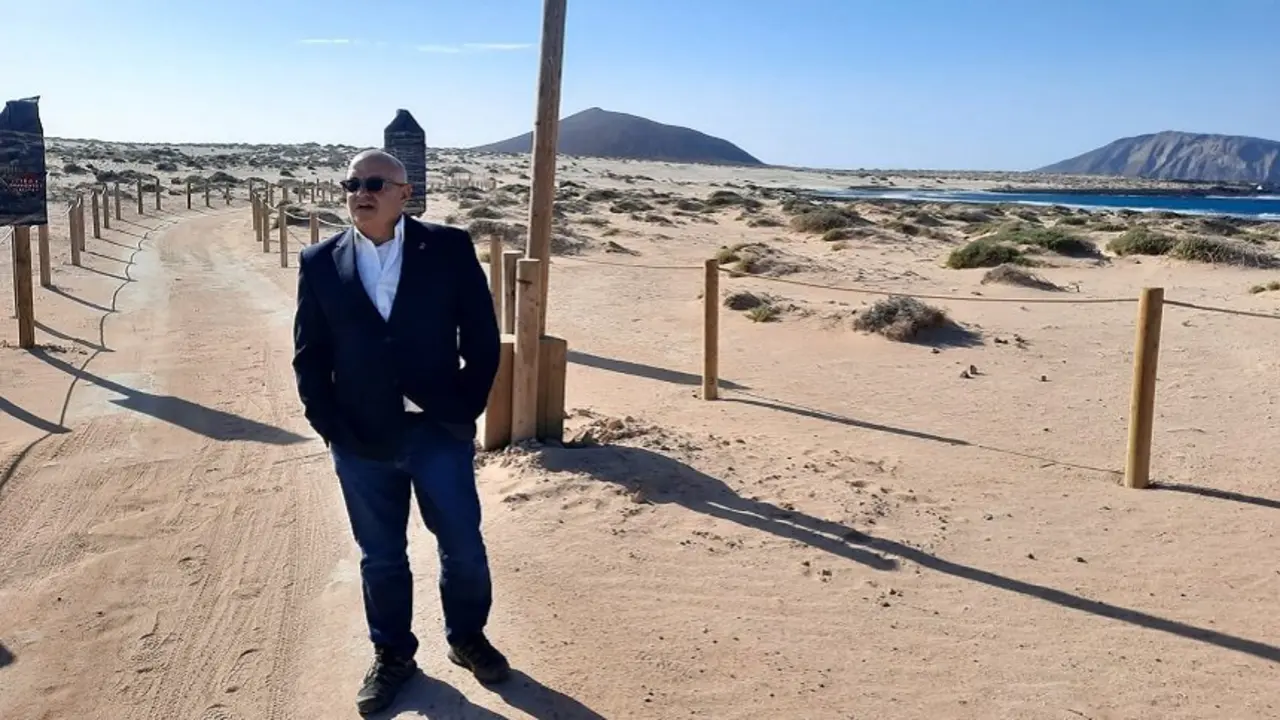 Fernando Jiménez (NC) en La Graciosa.