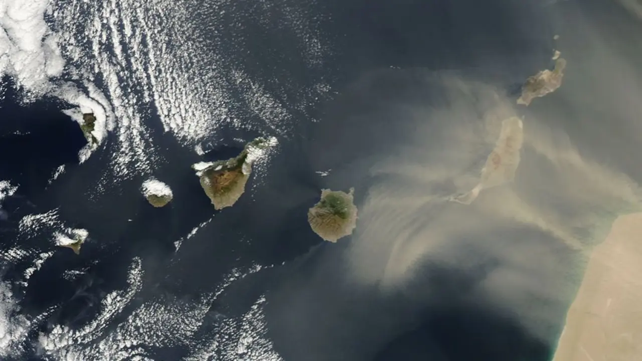 Episodio de calima sobre Canarias.
