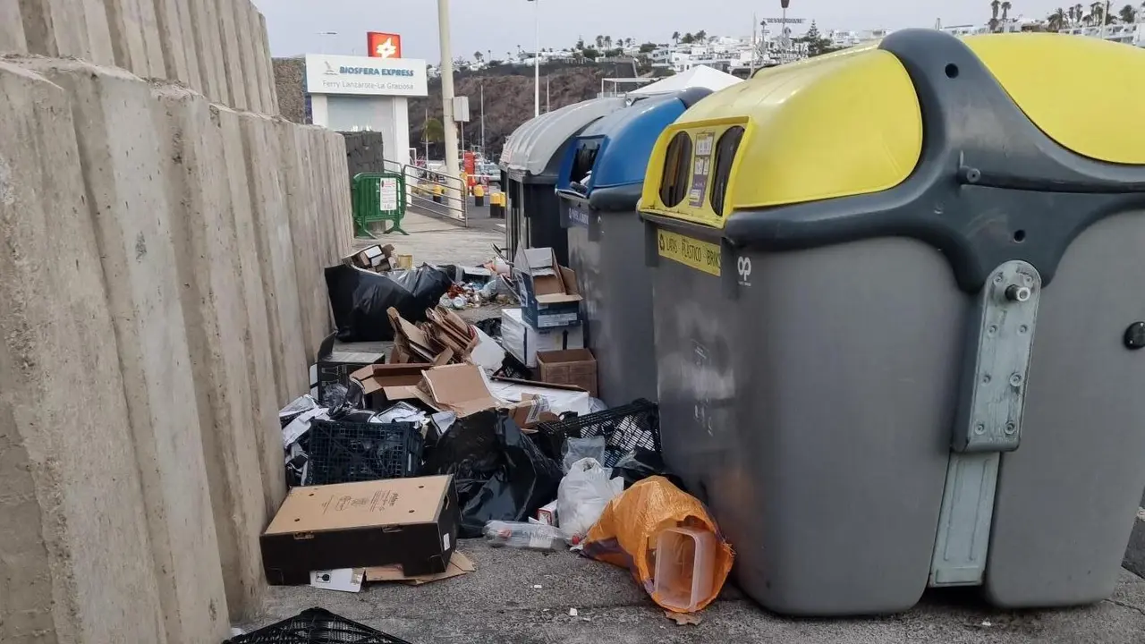 Residuos en el municipio de Tías.