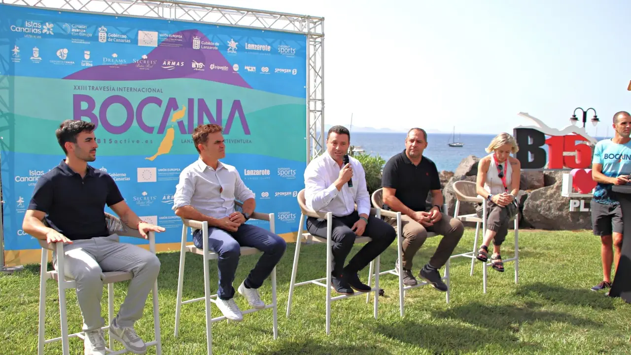 Presentaci&oacute;n de la traves&iacute;a a nado la Bocayna.