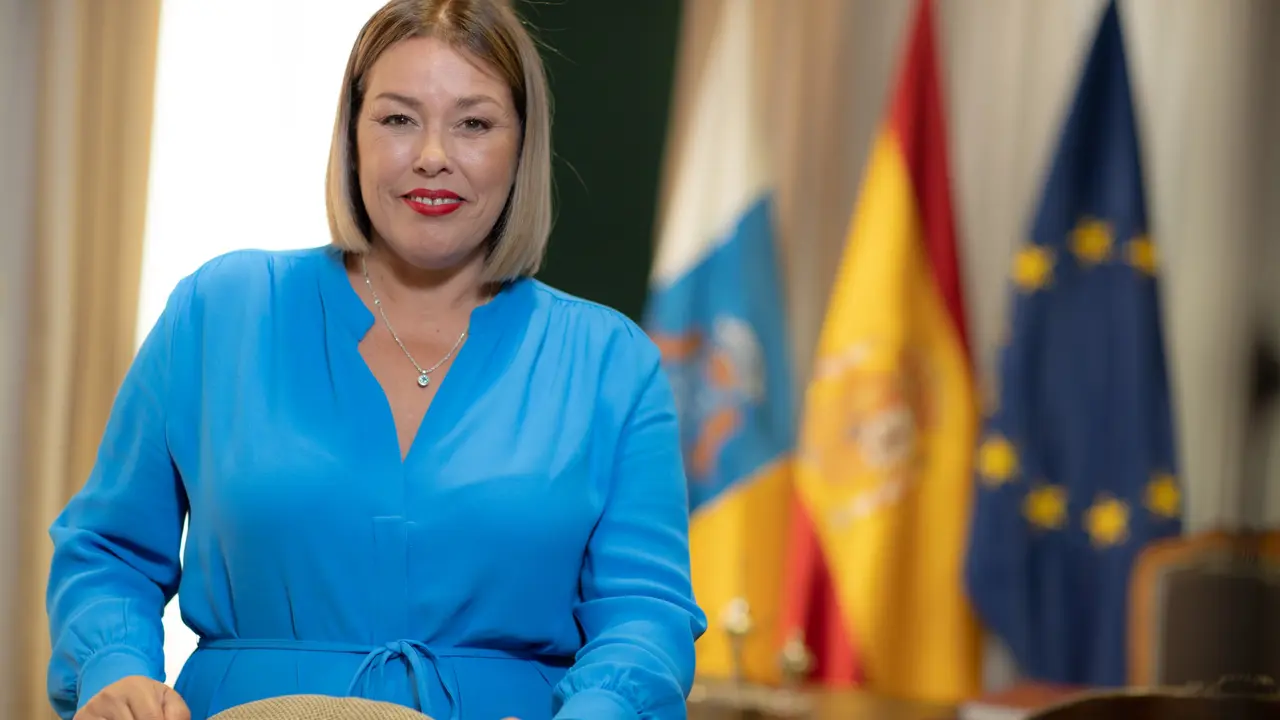 Astrid Pérez, presidenta del Parlamento de Canarias.