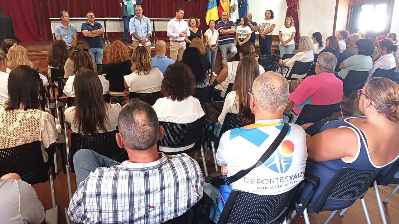 Asamblea de trabajadores de Yaiza.