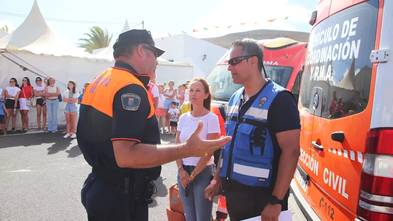 Coordinación de simulacro en Femés.