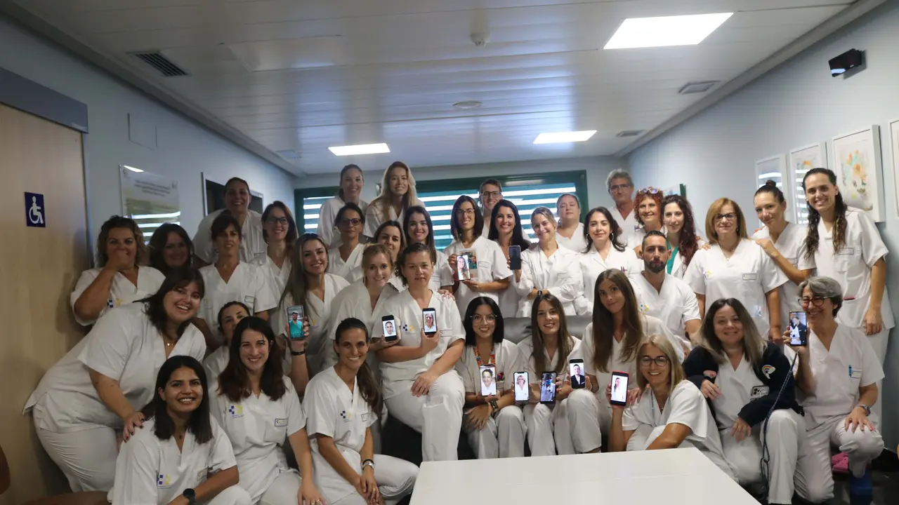 Integrantes de la UCI del Hospital Molina Orosa.