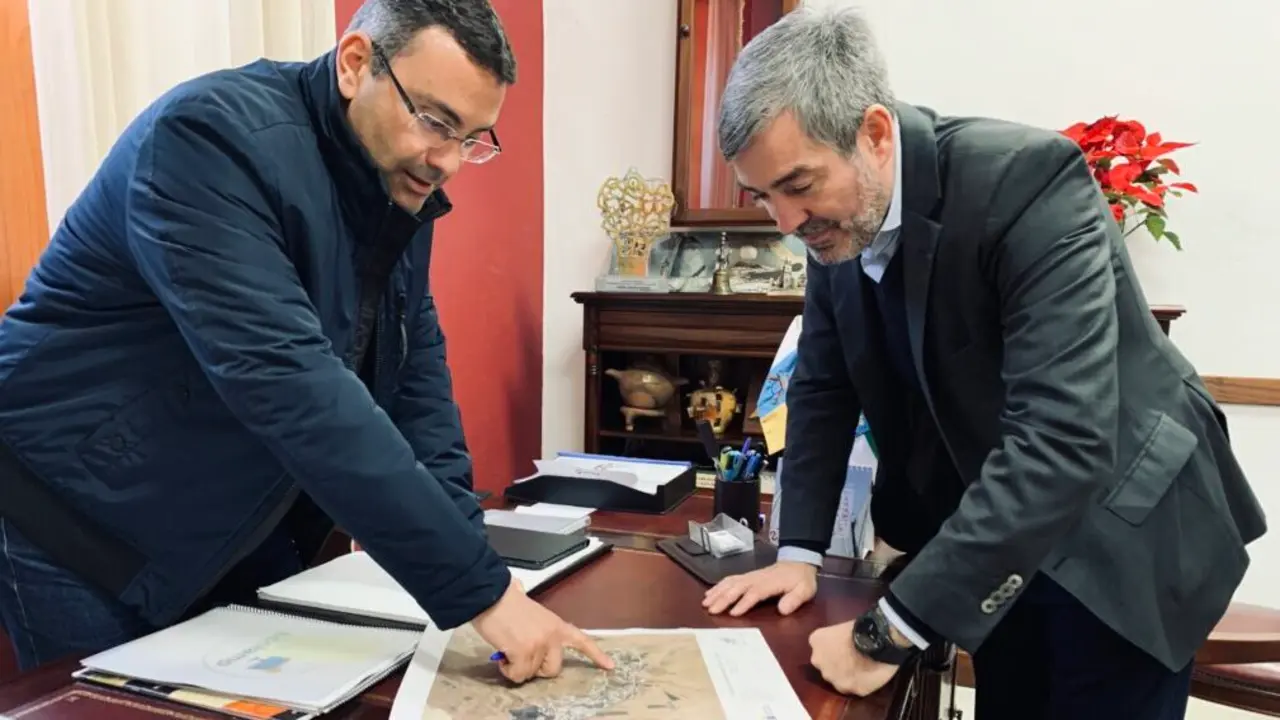 Fernando Clavijo y Oswaldo Betancort. Imagen de archivo.