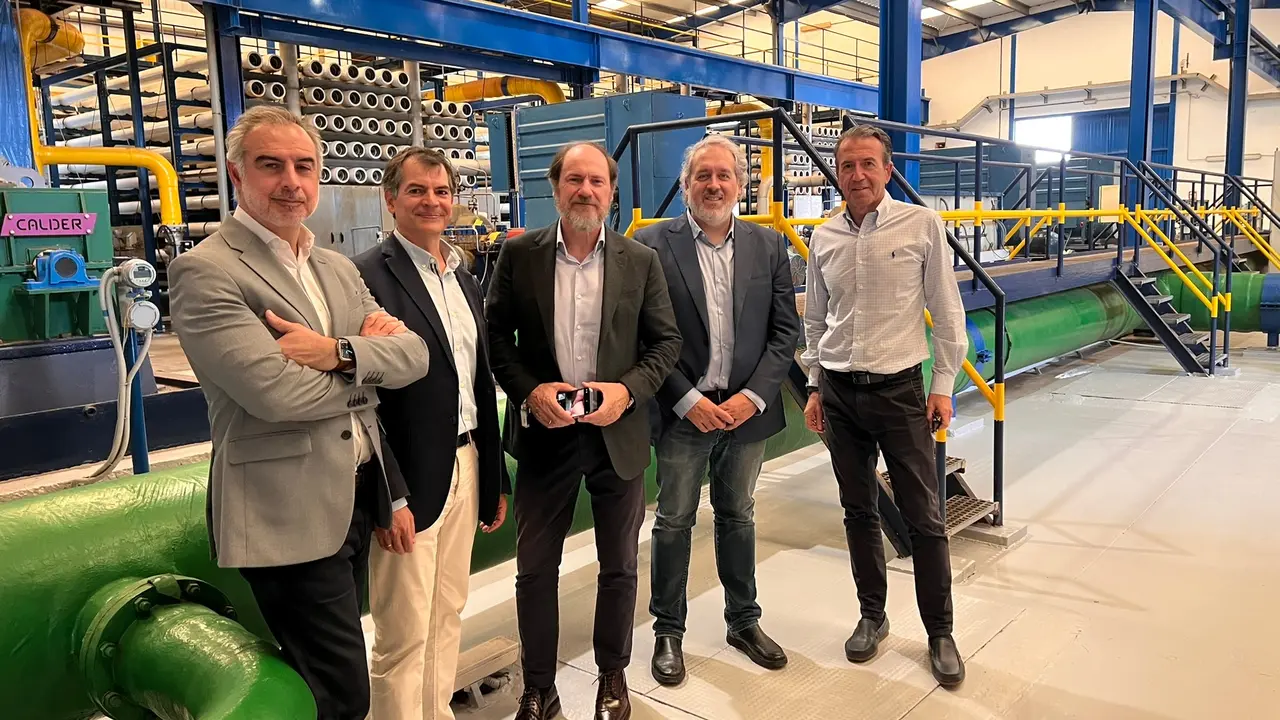 Visita del consejero delegado de Canal de Isabel II a Lanzarote.