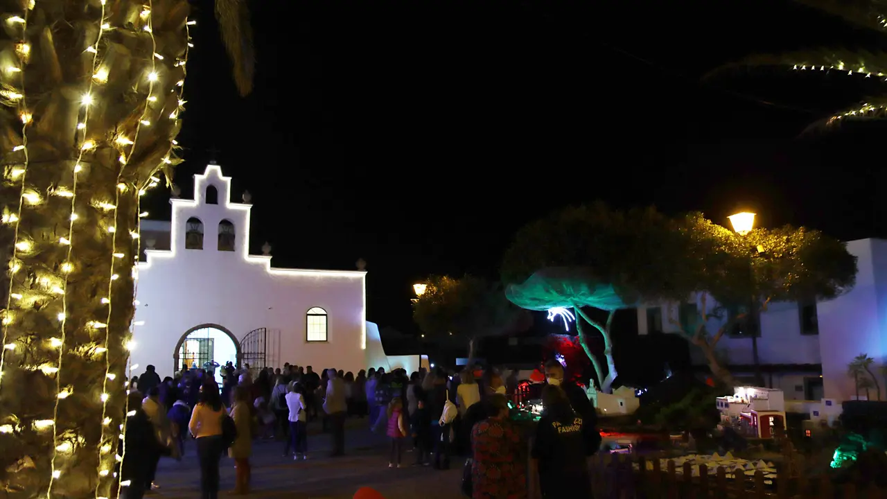 Encendido navideño en Tías 2022.