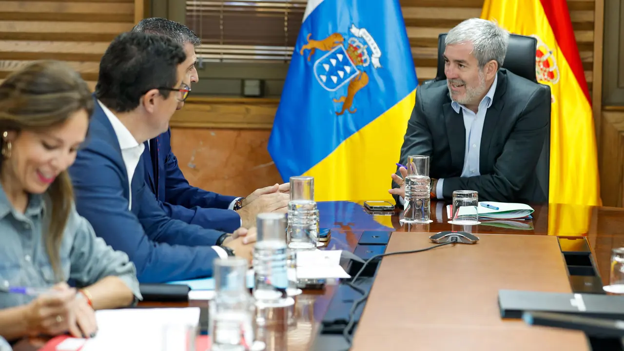 El presidente del Gobierno de Canarias, Fernando Clavijo, durante una reunión del Consejo de Gobierno.