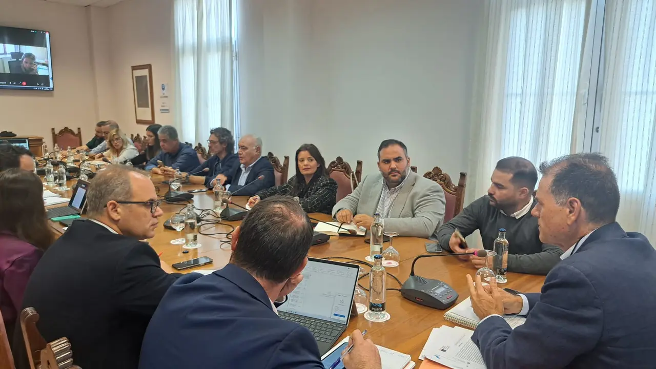 Reunión Gobierno canario, Cabildo y Teguise por el saneamiento de La Graciosa.