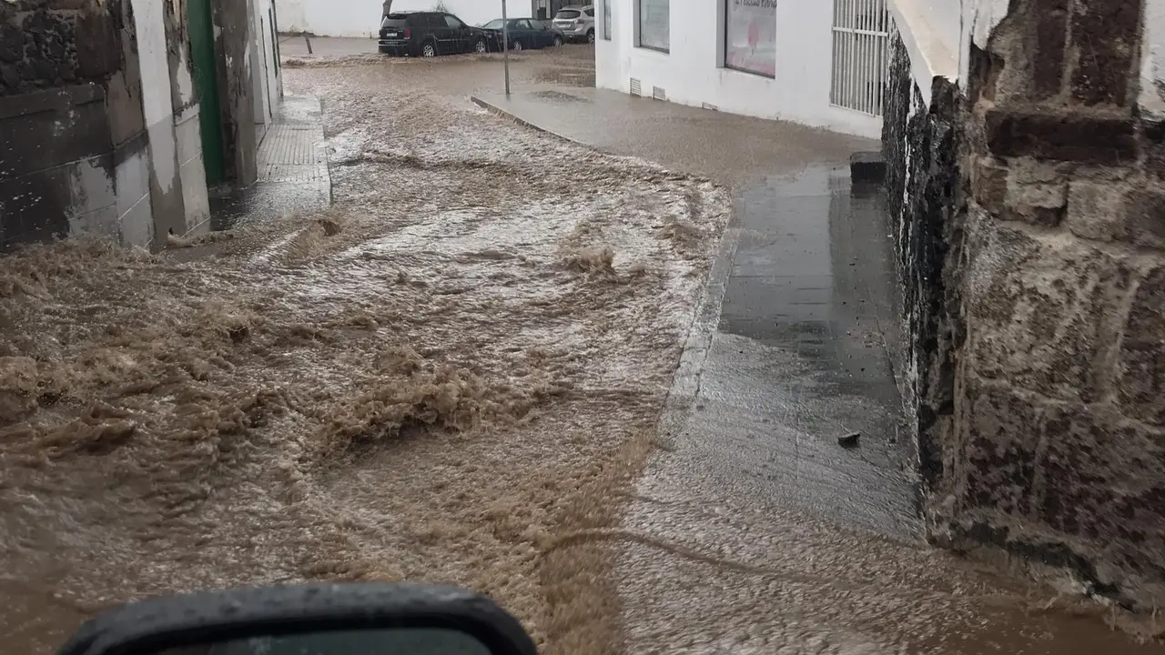 Lluvias en Arrecife.
