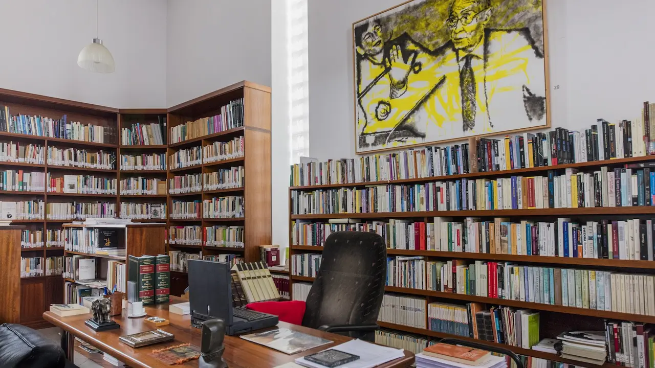 Biblioteca de la Casa Museo José Saramago, en Tías, Lanzarote.
