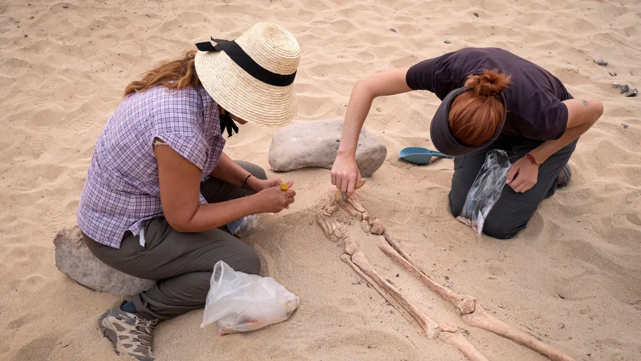 Excavación en el yacimiento del Rubicón Histórico.