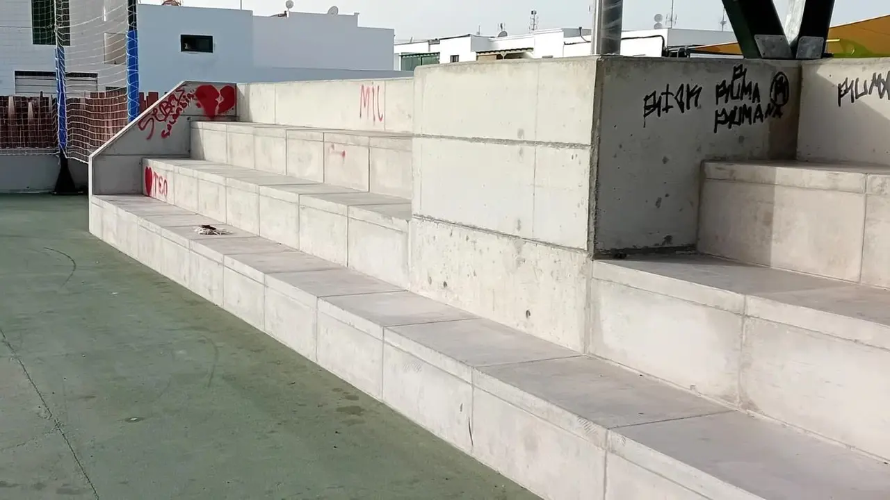 Vandalismo en Playa Blanca.