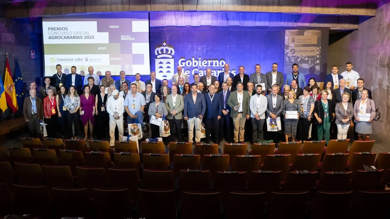 Galardonados en el Concurso Agrocanarias 2023.