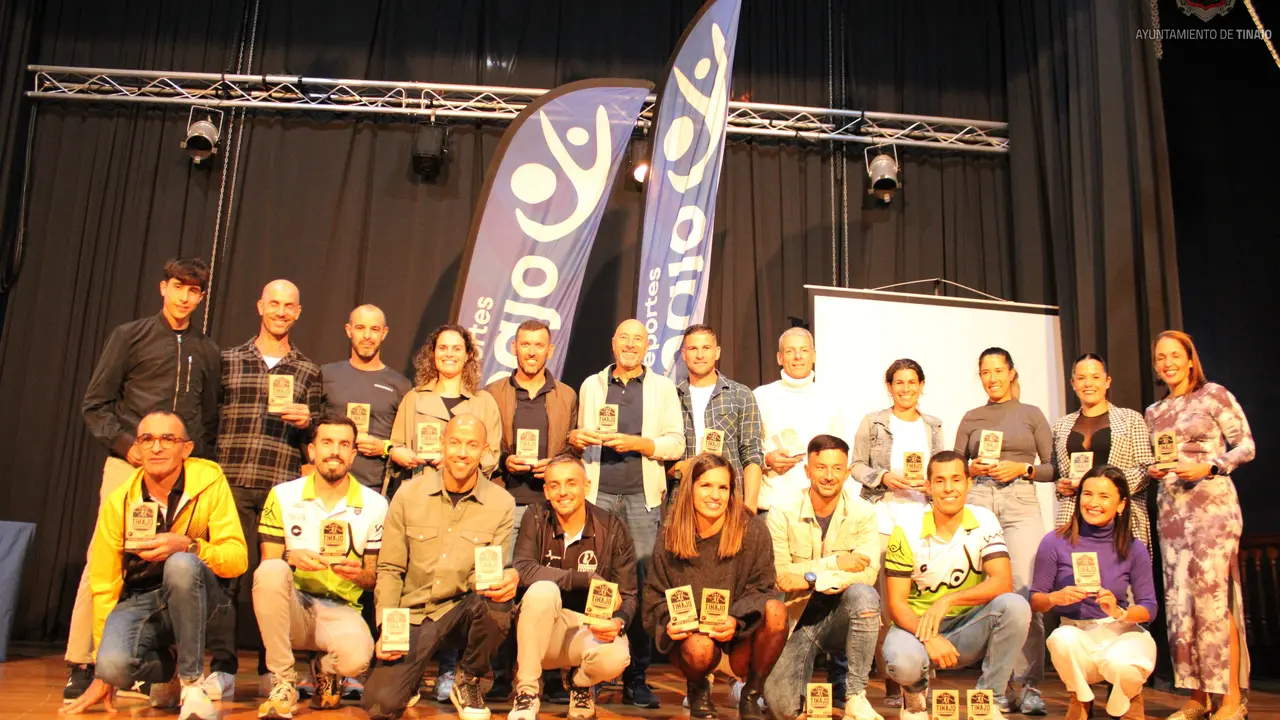 Podio de la Copa Carreras Populares Tinajo 2023.