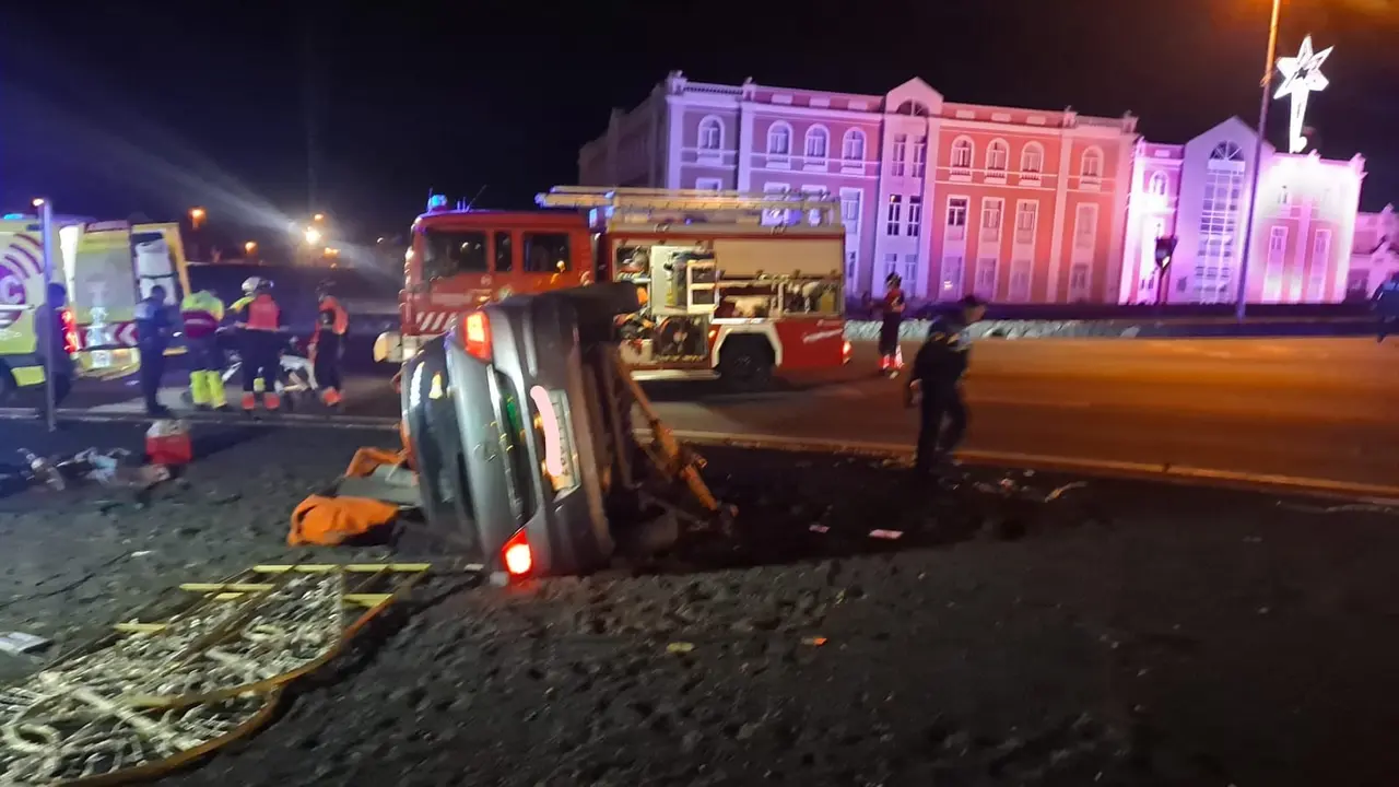 Imagen del accidente.