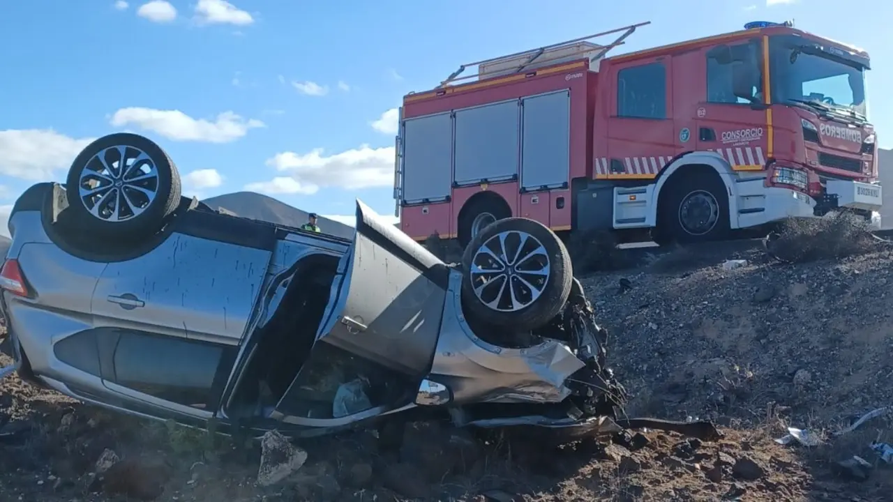 Imagen del vehículo siniestrado.