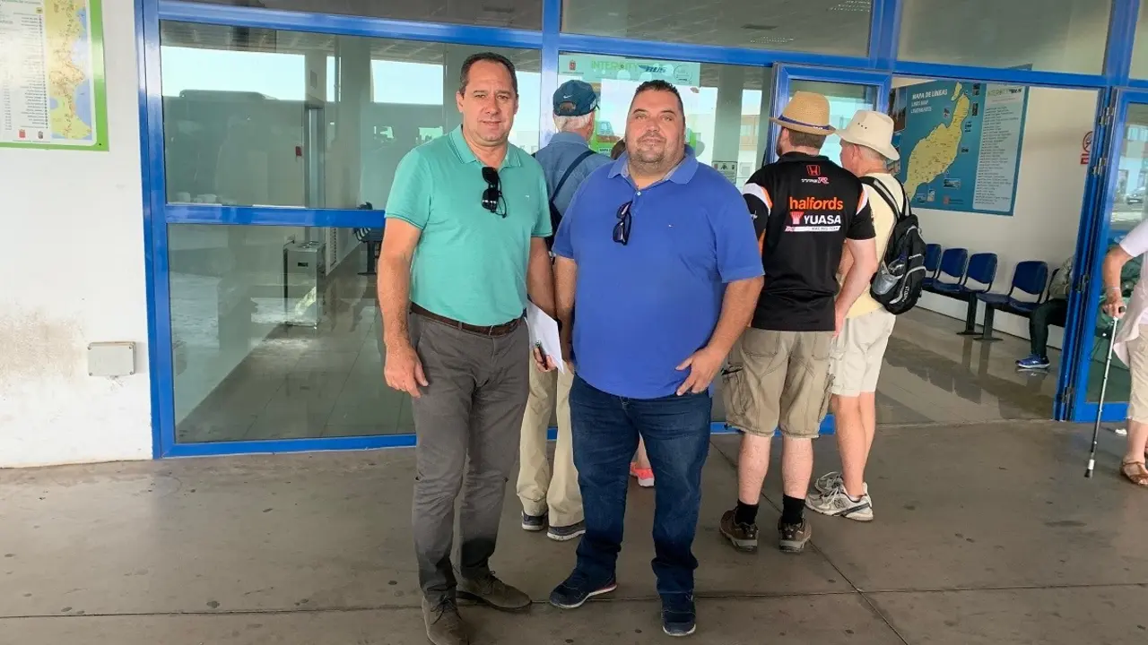 Juan Monzón y Guayo Rodríguez, concejales del PP en Yaiza.