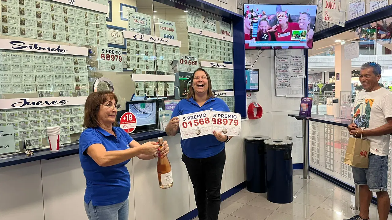 El n&uacute;mero 01.568, quinto premio, reparte 2,71 millones, la mayor parte en Lanzarote.