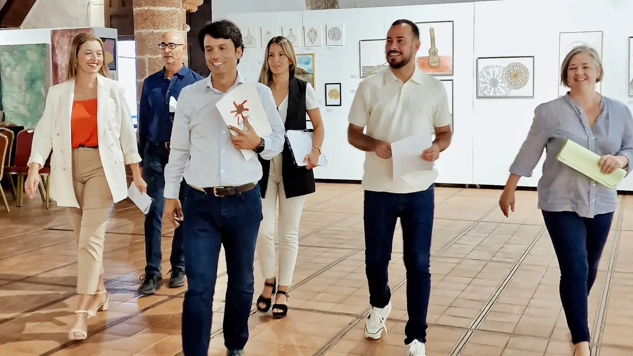 Marcos Bergaz junto a concejales Grupo PSOE Teguise.