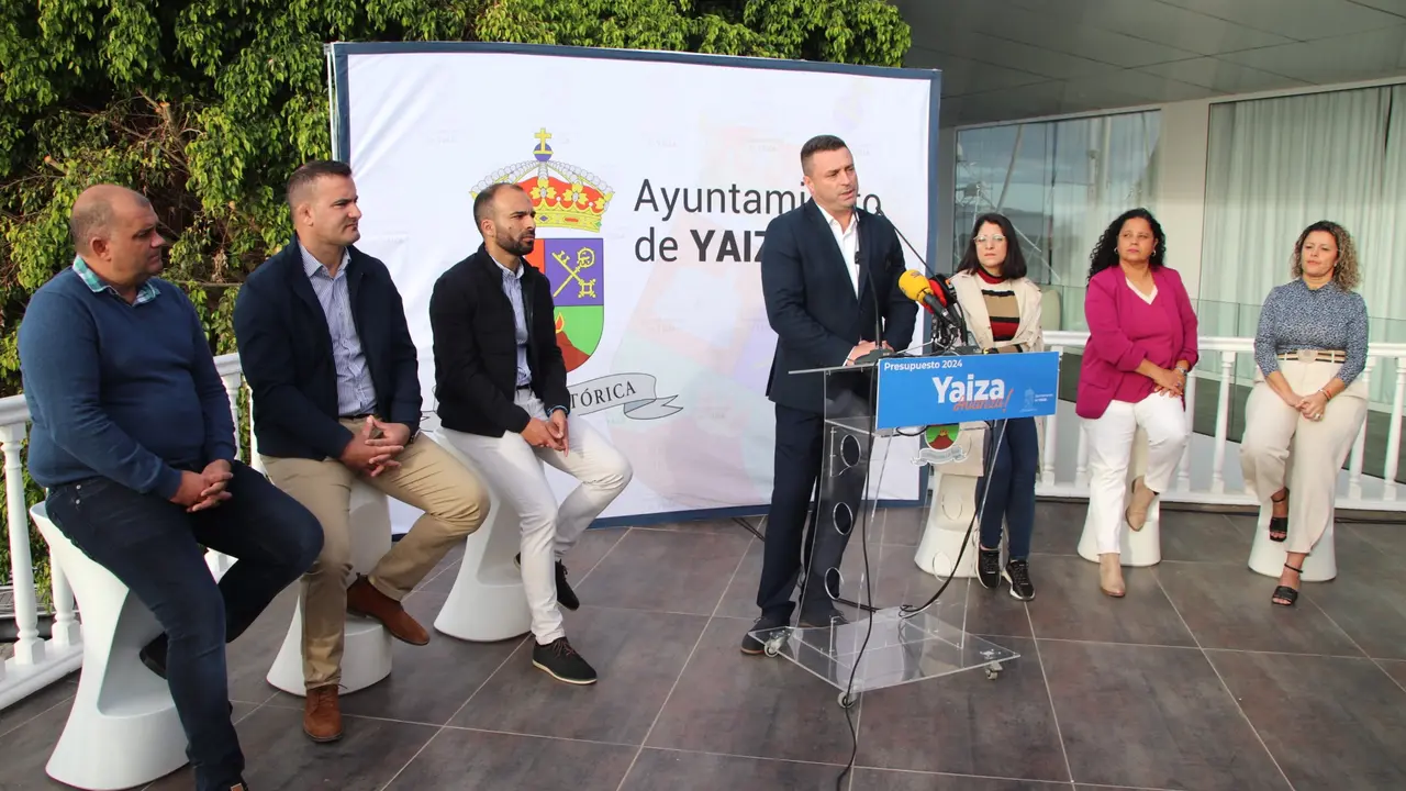 Rueda de prensa presupuestos municipales de Yaiza.