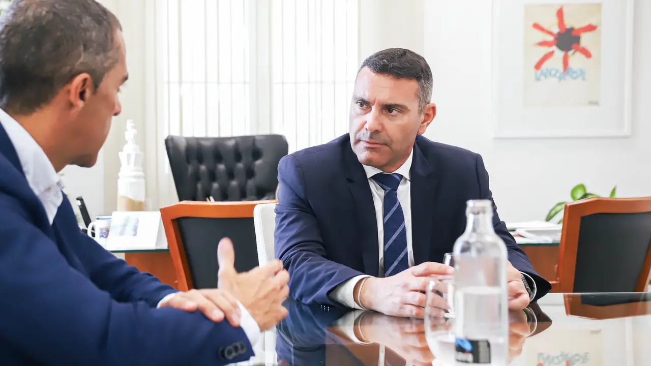 Reunión del presidente y José Montelongo.