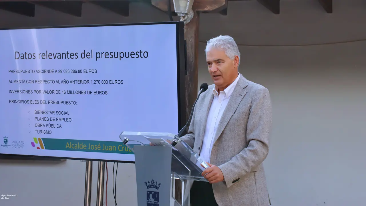 Presentación presupuestos de Tías 2024.