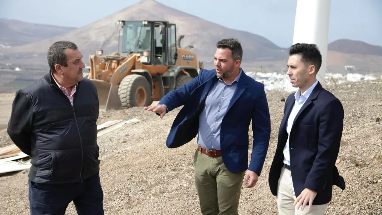 Jacobo Medina, Miguel Ángel Jiménez y Alberto Hernández en Montaña Mina.