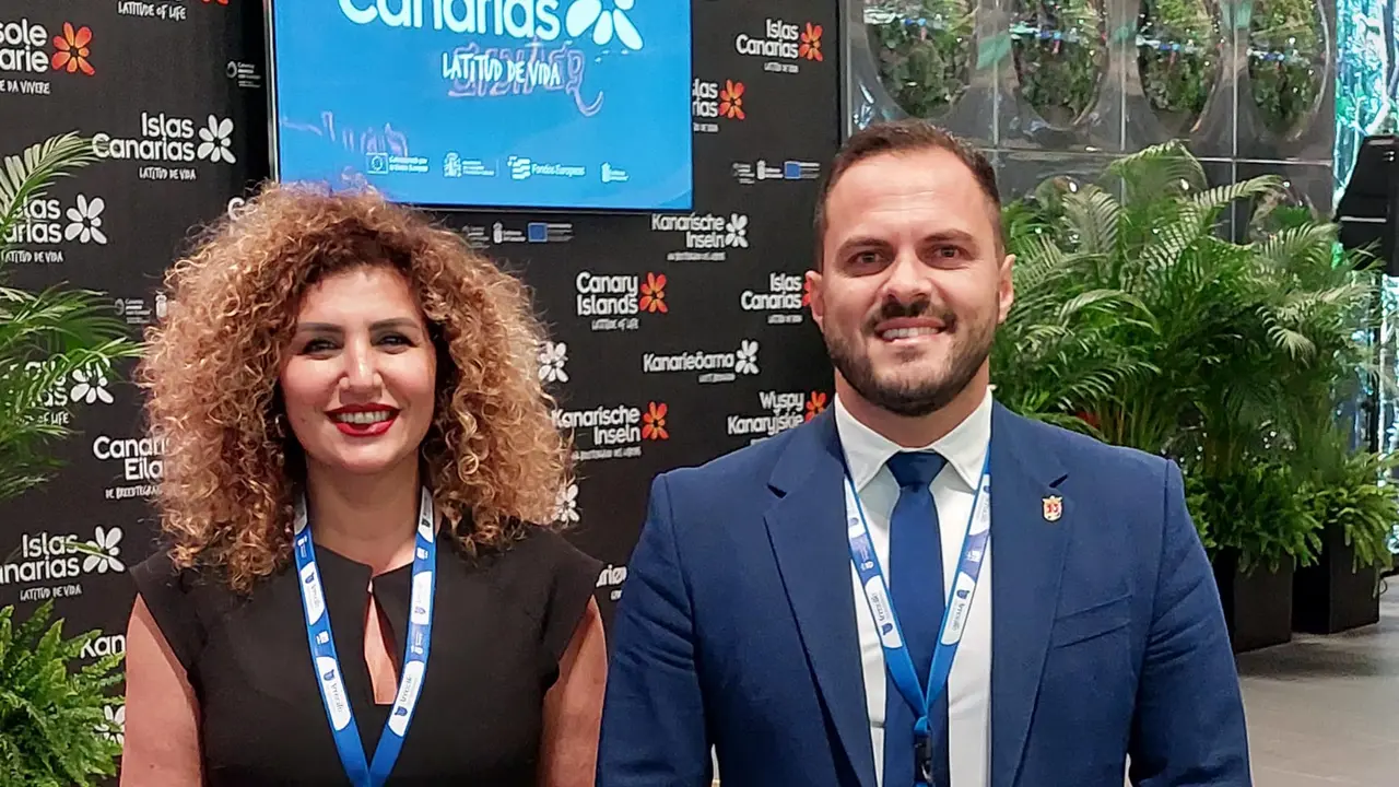 Eli Merino y Yonathan de León.