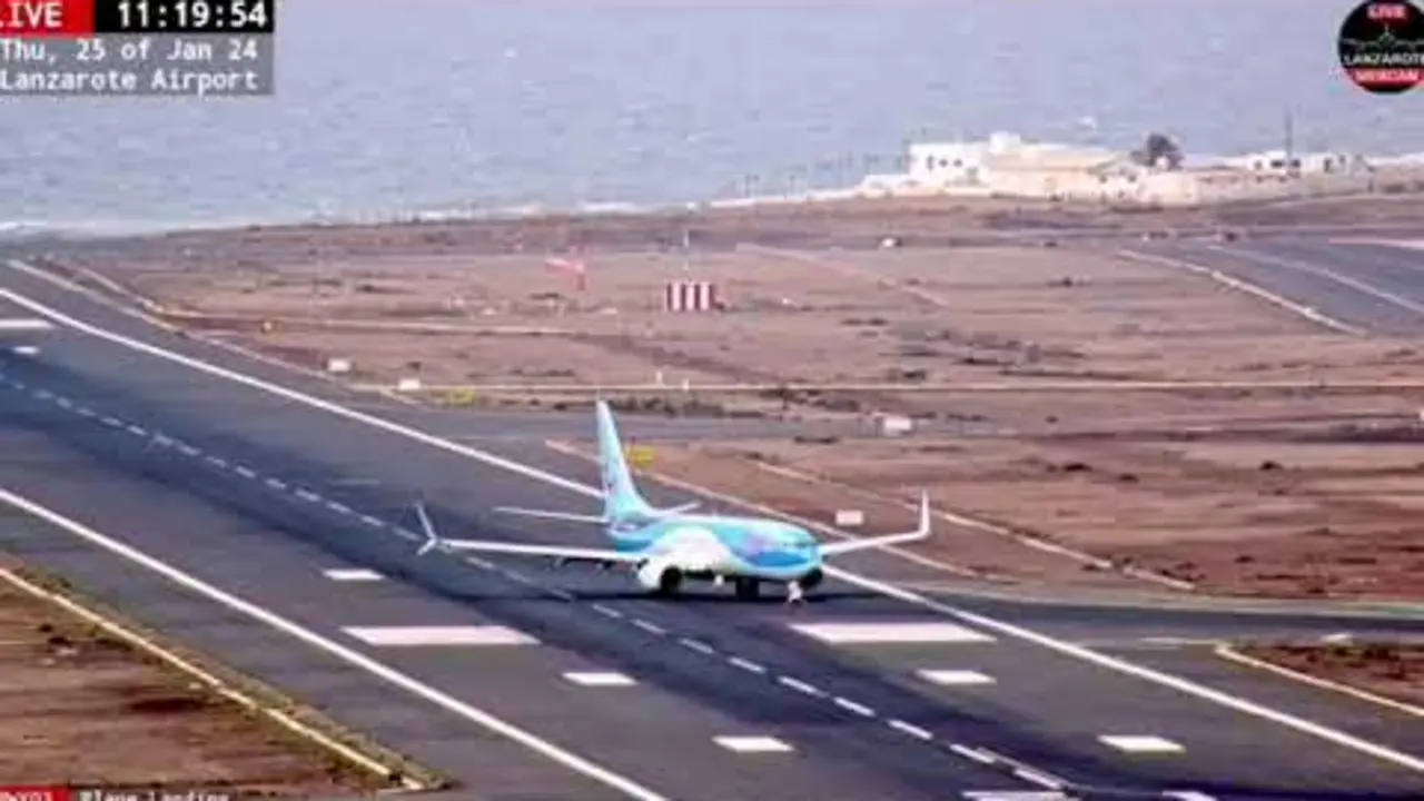 Aterrizaje de emergencia en Lanzarote.