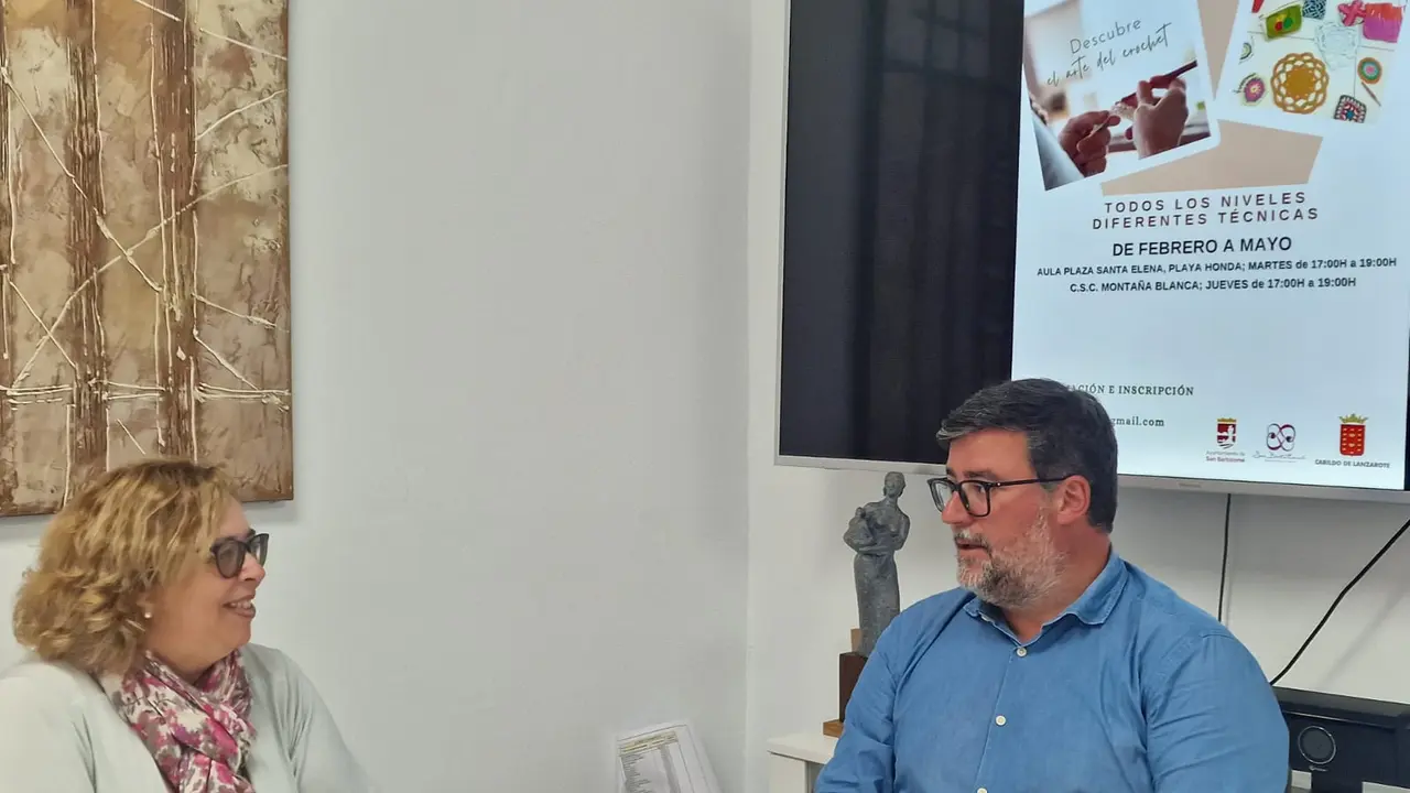 Isidro Pérez junto a Ana Lopes Da Silva.