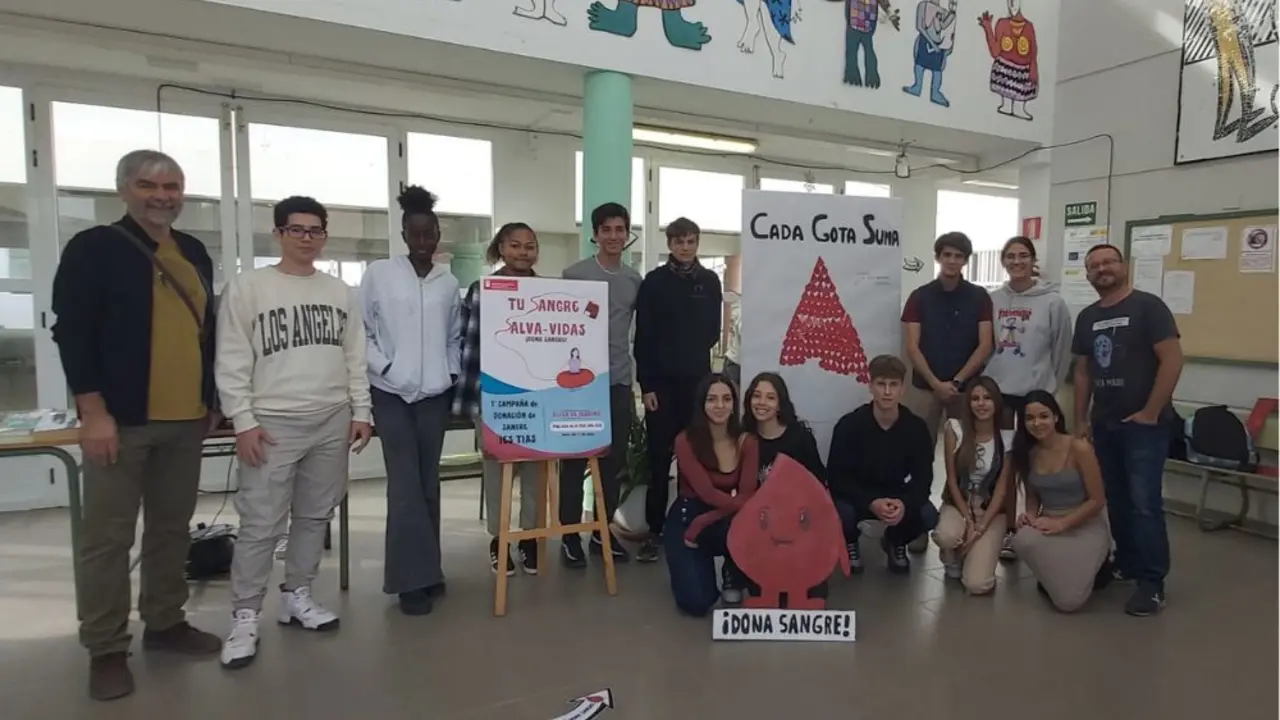 Donaci&oacute;n de sangre en el IES T&iacute;as